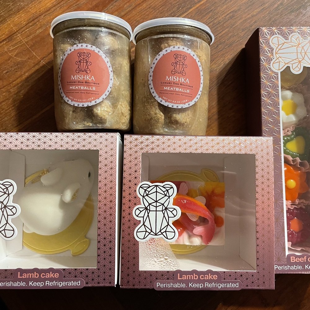 Mishka - My dogs favorites! Lamb cakes, beef candies and meatballs! - Pet Stores Near Me - San Francisco, California Mishka - My dogs favorites! Lamb cakes, beef candies and meatballs! - Pet Stores Near Me - San Francisco, California