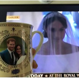 I'm glad with my Harry & Meghan wedding mug I got . Nice colour & good quality. I'm glad with my Harry & Meghan wedding mug I got . Nice colour & good quality.