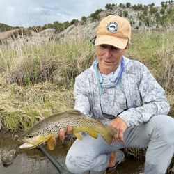 Winter Park Flyfisher - Nice brown trout caught on the Colorado River by fly shop owner, Jeff Ehlert.
