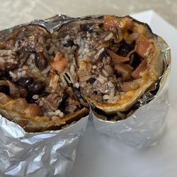 Nick's Grill - A spicy, steak burrito.