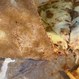 a pizza with meat and cheese