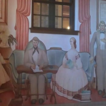 Julia Ideson Building - Mural on stairwell leading up to 2nd floor - Landmarks & Historical Buildings Near Me - Houston, Texas