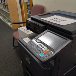 North Indian River County Library - Second of the two copiers that's "out of order" today