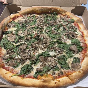Gino's NY Pizza - Mushroom & spinach pizza - Pizza Near Me - Amherst, New York Gino's NY Pizza - Mushroom & spinach pizza - Pizza Near Me - Amherst, New York