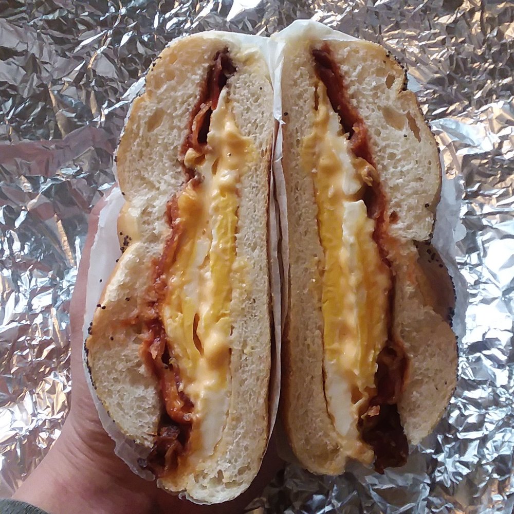 Strathmore Bagels - BEC on roll SPK was bangin yo - Bakeries Near Me - Shirley, New York Strathmore Bagels - BEC on roll SPK was bangin yo - Bakeries Near Me - Shirley, New York