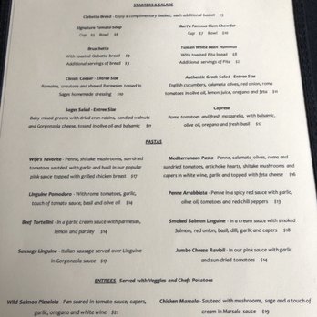 Sages Restaurant - Lunch menu - Italian Near Me - Redmond, Washington Sages Restaurant - Lunch menu - Italian Near Me - Redmond, Washington