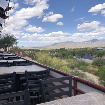 Mountain View Pub - View from the patio. I was the first here for lunch, and ok, a beer or two ;) - New American Near Me - Cave Creek, Arizona Mountain View Pub - View from the patio. I was the first here for lunch, and ok, a beer or two ;) - New American Near Me - Cave Creek, Arizona