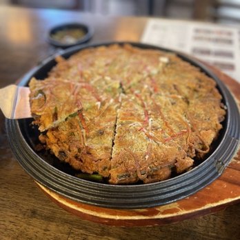 Moobongri Soondae - Seafood pancake - Korean Near Me - San Gabriel, California Moobongri Soondae - Seafood pancake - Korean Near Me - San Gabriel, California