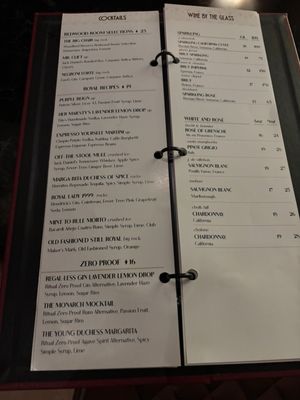 Menu photo 1 Redwood Room San Francisco, CA Menu photo 1 Redwood Room San Francisco, CA