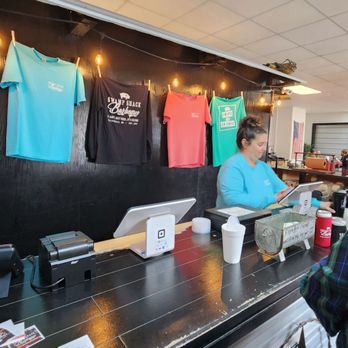 Swamp Shack BBQ - T-Shirts at order counter - Salad Near Me - Ellisville, Mississippi Swamp Shack BBQ - T-Shirts at order counter - Salad Near Me - Ellisville, Mississippi