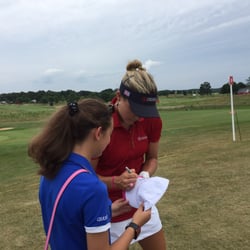 Merit Club - My daughter with Pro LPGA golfer Lexi Thompson