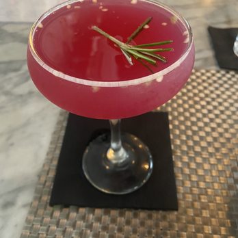 The Oysterman - THE PURPLE DRAGON mezcal smoked tequila, prickly pear, muddled jalapeno, rosemary, house made sour - Seafood Near Me - Duxbury, Massachusetts The Oysterman - THE PURPLE DRAGON mezcal smoked tequila, prickly pear, muddled jalapeno, rosemary, house made sour - Seafood Near Me - Duxbury, Massachusetts