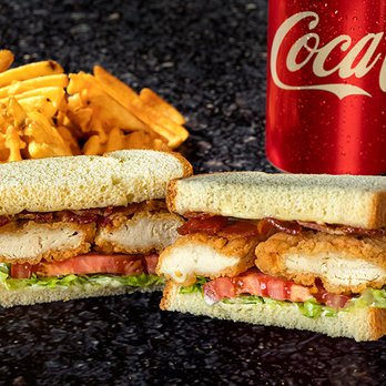 NASCAR Refuel - a chicken sandwich and fries - Food Delivery Services Near Me