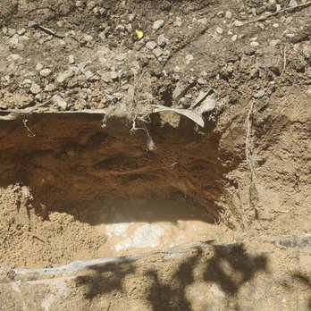 Ray's Plumbing - 1st job pin hole from a rock in copper pipe resulting in water loss of 100gal even with main shut off to house - Plumbing Near Me