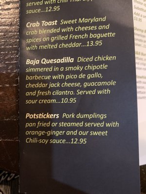 Menu photo 4 Horace Shellhammer's Newark, DE
