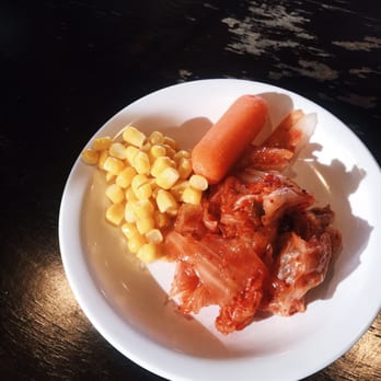 ChiMek - complimentary corn, kimchi, & carrot from the salad bar. - Korean Near Me - Santa Clara, California ChiMek - complimentary corn, kimchi, & carrot from the salad bar. - Korean Near Me - Santa Clara, California