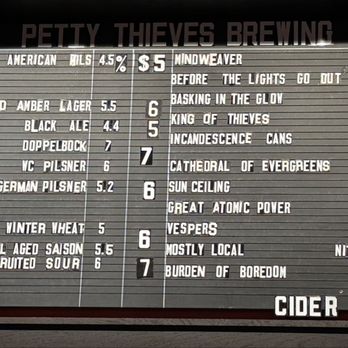 PETTY THIEVES BREWING COMPANY - Updated February 2026 - 215 Photos & 66 ...