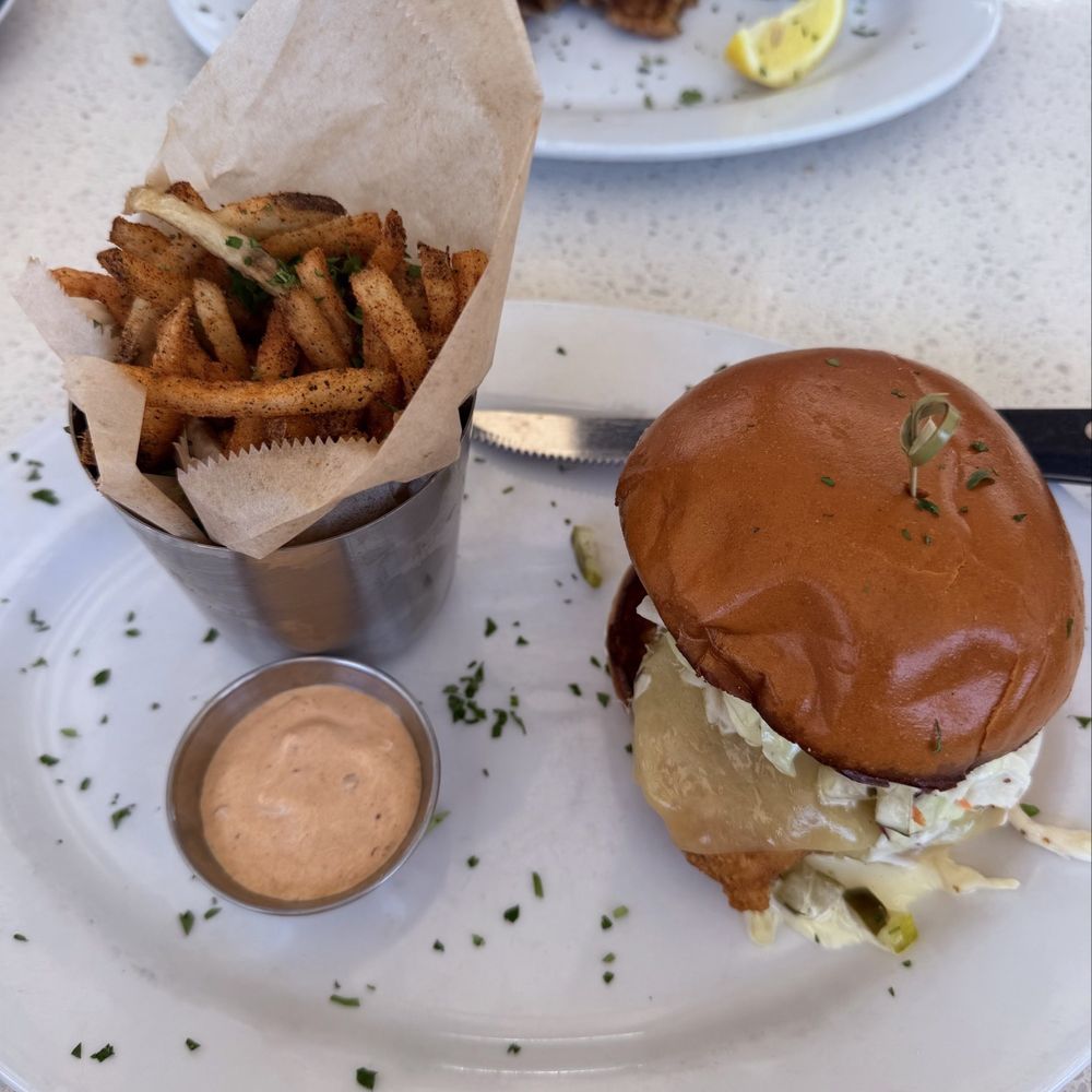 fish sandwich + French Fries fish sandwich + French Fries