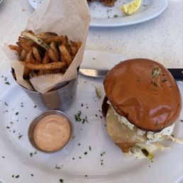 fish sandwich + French Fries