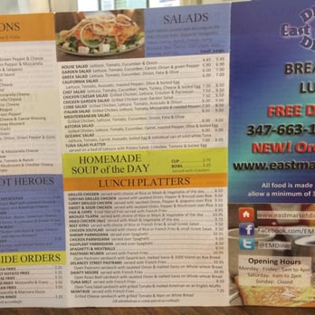 BKLYN eats - Paper menu front - Breakfast & Brunch Near Me - Brooklyn, New York