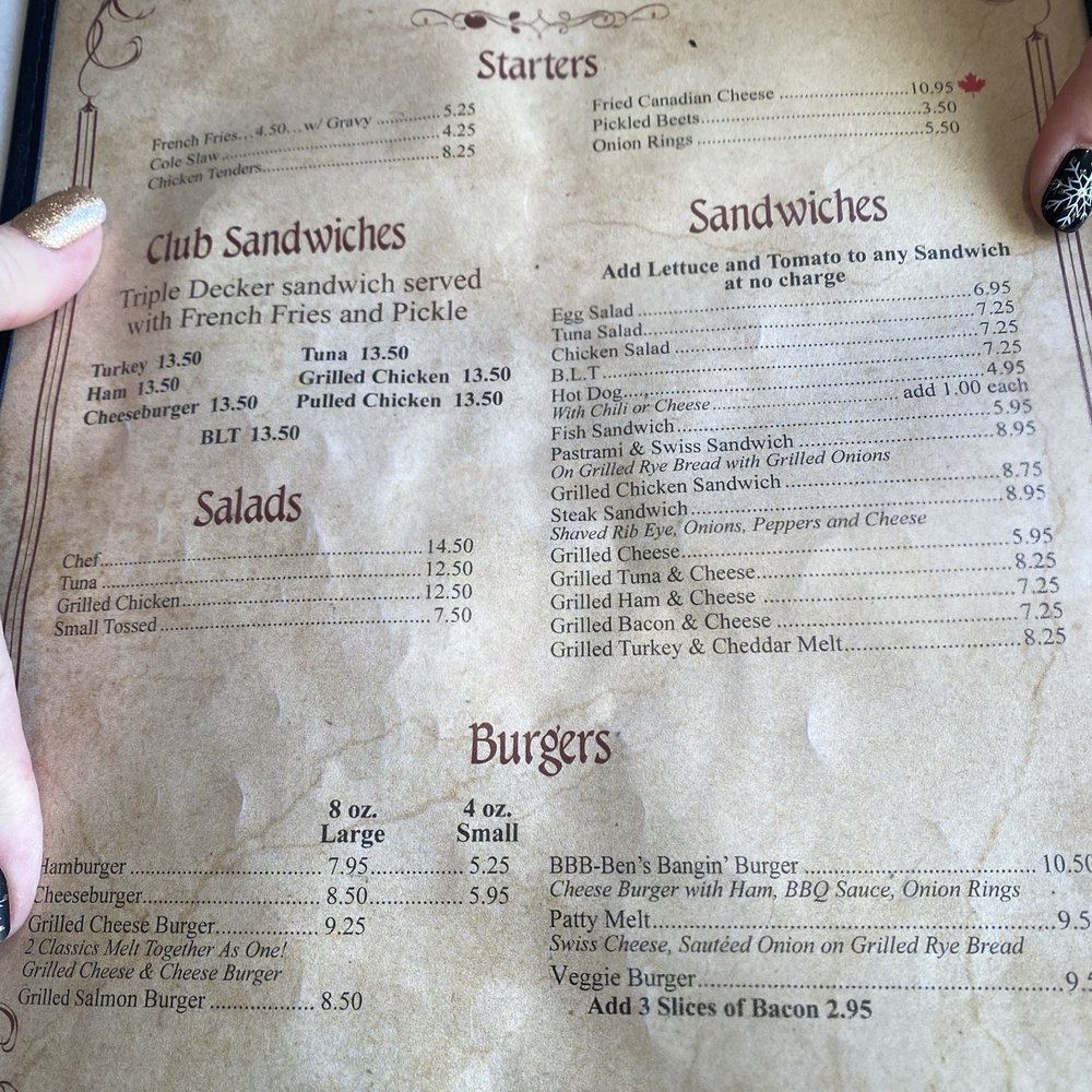 Chez Ben Diner - Menu - Diners Near Me - Manchester, Connecticut