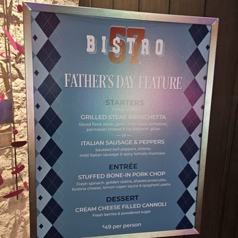 Bistro 57 - Bistro 57 Father's day menu - Italian Near Me - North Las Vegas, Nevada