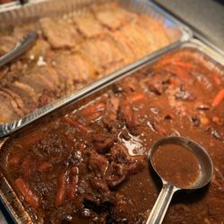 Hot bar! Pot Roast & lemon pepper pork tenderloins!