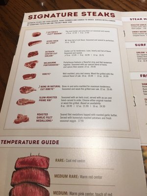 Menu photo 6 Outback Steakhouse Orlando, FL Menu photo 6 Outback Steakhouse Orlando, FL