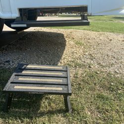 Braunig Lake RV Resort - Our step with a step stool