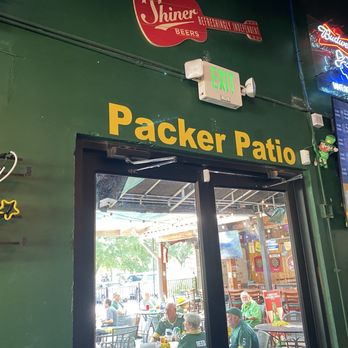 Mo's Irish Pub - Packer patio. Free green shots after packer touchdowns!! - American Near Me - Houston, Texas Mo's Irish Pub - Packer patio. Free green shots after packer touchdowns!! - American Near Me - Houston, Texas