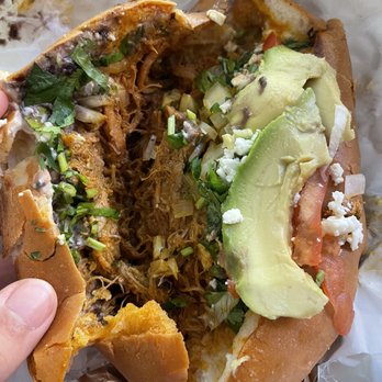 Tacos La Bala - Torta: Cochinita pibil - Mexican Near Me - Houston, Texas Tacos La Bala - Torta: Cochinita pibil - Mexican Near Me - Houston, Texas
