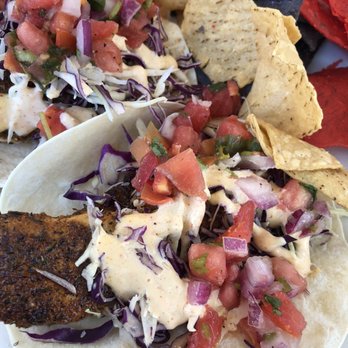 Key Largo Conch House - Blackened mahi tacos - Seafood Near Me - Key Largo, Florida