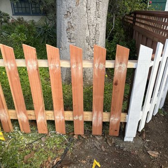Ramfer Fence - Nail pits were filled in before painting - Fences & Gates Near Me Ramfer Fence - Nail pits were filled in before painting - Fences & Gates Near Me