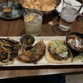 Taco Guild - Three tacos and a side of beans - Bars Near Me - Phoenix, Arizona Taco Guild - Three tacos and a side of beans - Bars Near Me - Phoenix, Arizona