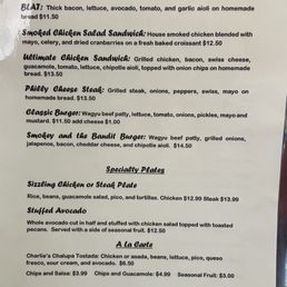 Lunch Menu Lunch Menu