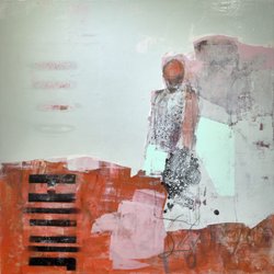 Hammerfriar - 36x36" mixed media painting
