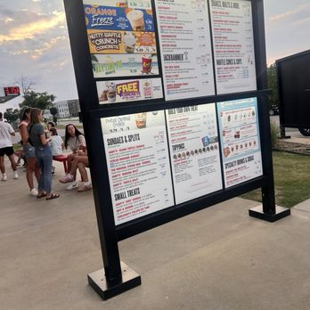 Andy's Frozen Custard - Menu - Ice Cream & Frozen Yogurt Near Me - Rogers, Arkansas Andy's Frozen Custard - Menu - Ice Cream & Frozen Yogurt Near Me - Rogers, Arkansas