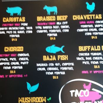 Hombre y Lobo | Tacos + Tequila - menu side two - Tacos Near Me - Buffalo, New York