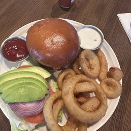 Here's the burger Here's the burger