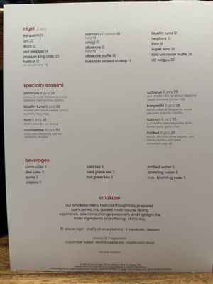 Menu photo 1 Seaweed Hand Roll Bar Glendale, CA