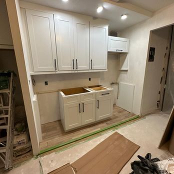 A to Z Renovations - New cabinets, lights and flooring in place. Closet has been removed. - General Contractors Near Me - New York, New York