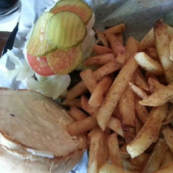 Uptown Pub - Blue cheese burger with fries - Pubs Near Me - Dallas, Texas Uptown Pub - Blue cheese burger with fries - Pubs Near Me - Dallas, Texas