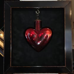 Aisling Gallery & Framing - Shadow-box frame of Heart ornament
