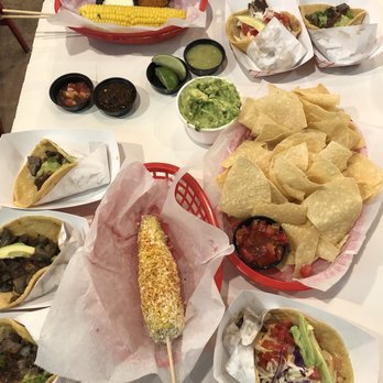 The Taco Stand - Corn on the cob, chips and guacamole - Mexican Near Me - Miami, Florida