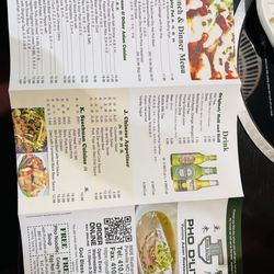 Pho D’lite-Yummy Asian Restaurant - Menu