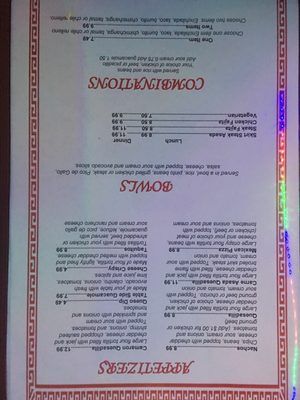 Menu photo 8 Casa Azteca Mexican Restaurant Fort Pierce, FL