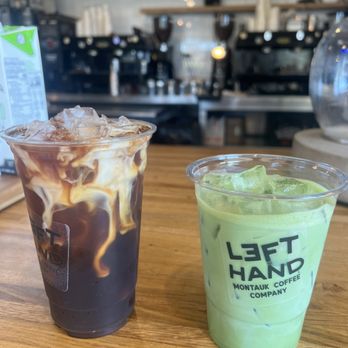 Left Hand Coffee - Iced Americano, iced matcha - Coffee & Tea Near Me - Montauk, New York