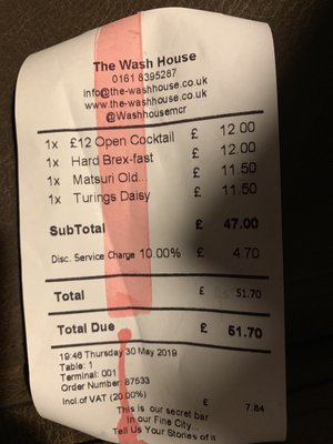 Menu photo 1 The Washhouse Manchester, XGM