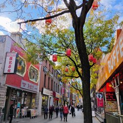 Quartier Chinois / Chinatown - Along rue de la Gauchetiere.
