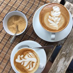 Kiez Rösterei - Ein Capuccino und ein Café Latte